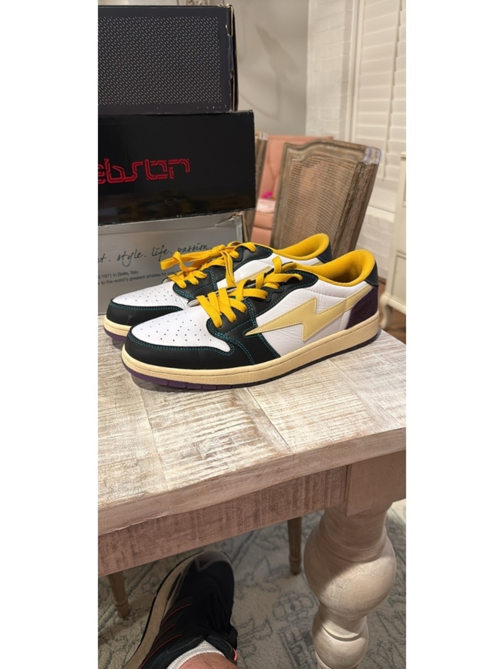 Kool Kiy "Road Runner" Low Green/Yellow. Low Top Mens Size 13